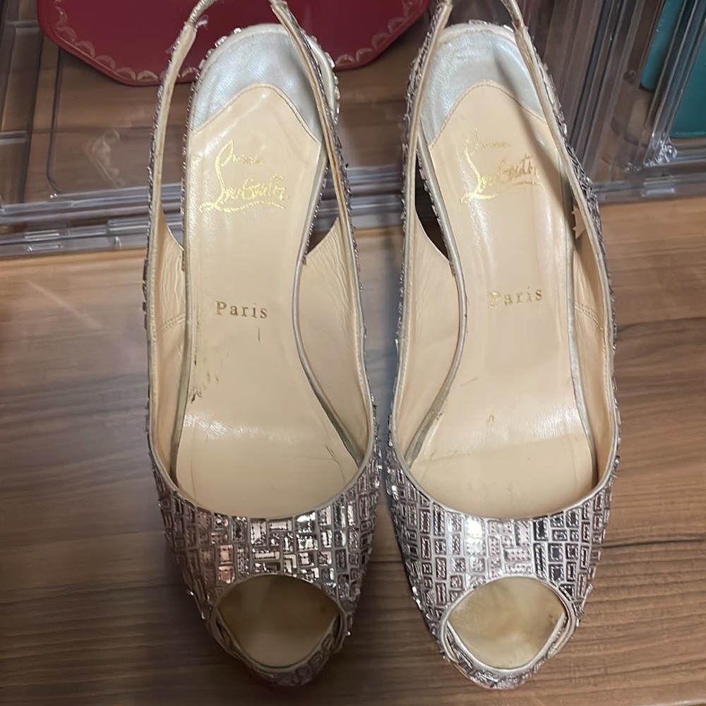 sparkly louboutin heels
